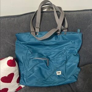 Roka London Teal Durable Utility Tote Bag